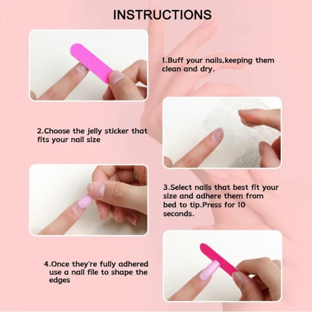 Leopard Print Fake Nails with Nail File & Tape, 24pcs/box Almond Press on Nails - Picture 5 of 6